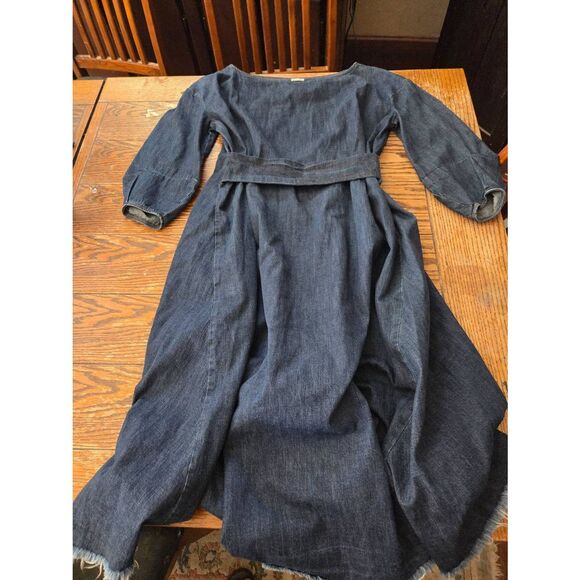 Rachel Comey Prairie Paneled Midi Dress in Blue Denim Sz 2 - Picture 1 of 4